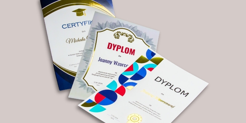 Certyfikaty i dyplomy